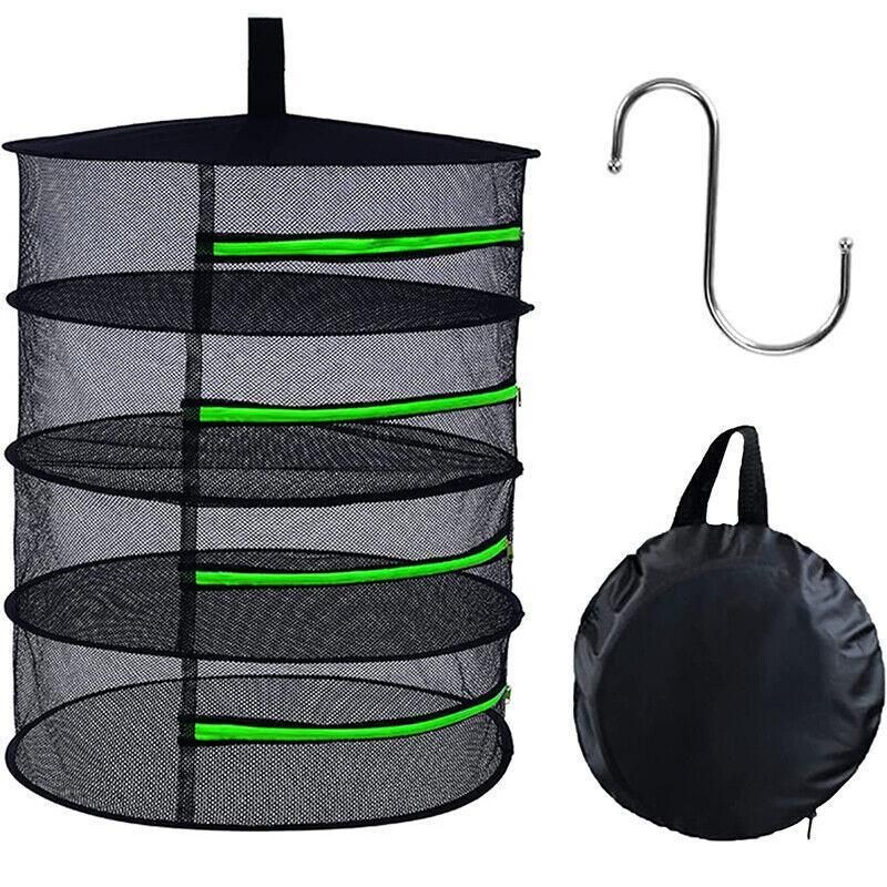 2-8 Tier Drying Net Large Shelf Hydroponic Hanging Grow Herb Plant Dry - 8 Layers view 13