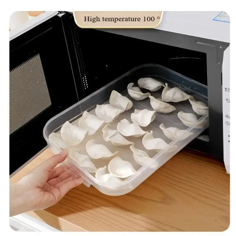 3/4 Layer Large Capacity Dumpling Box Sealed Fresh Wonton Storage Container view 10
