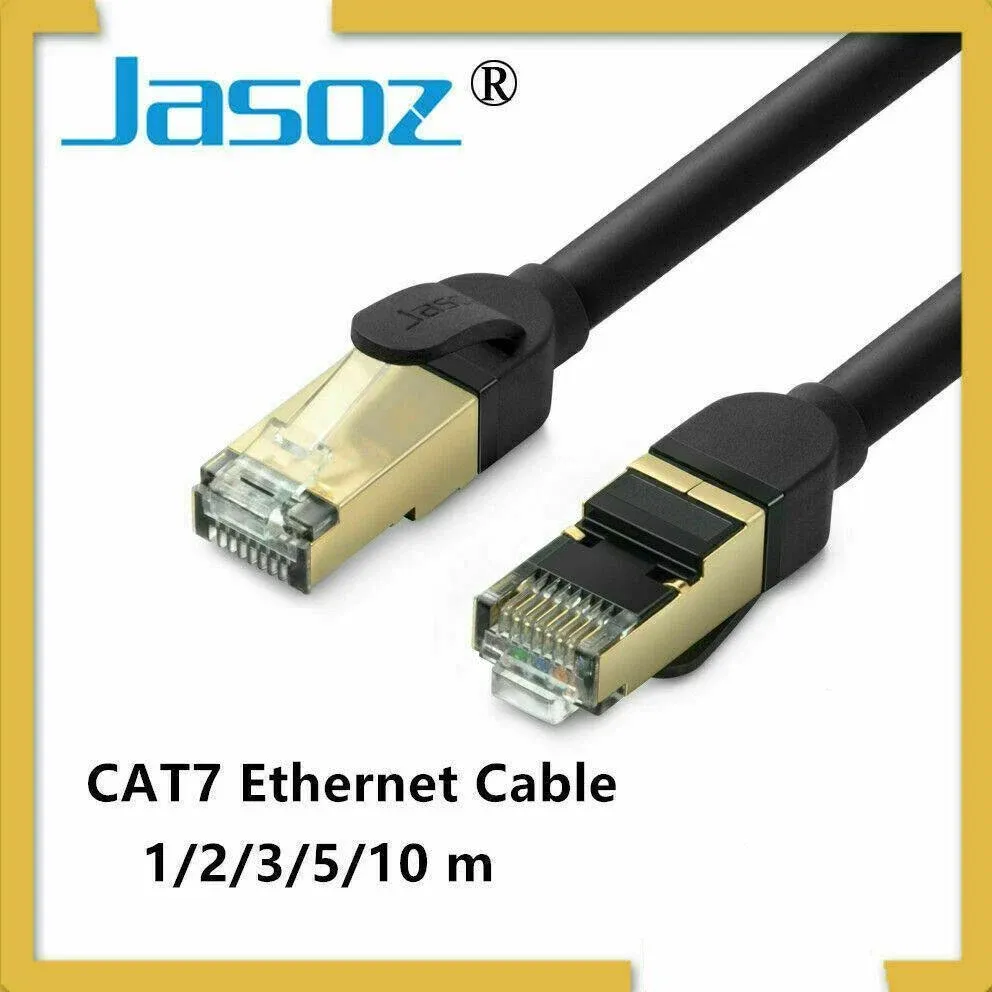 Jasoz Network Lan Cat7 Rj45 Cord Ethernet Shielded Cable Patch Lead 1-10M - 3 m view 2