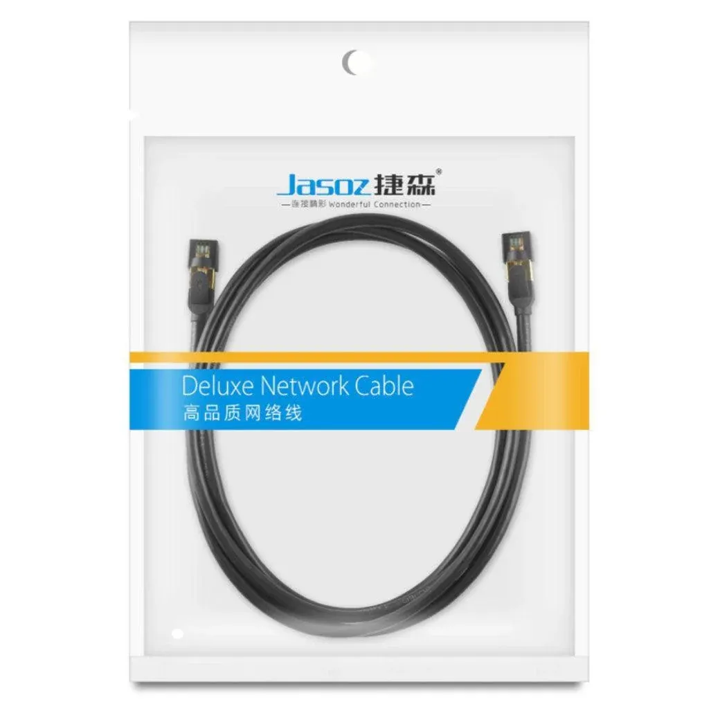 Jasoz Network Lan Cat7 Rj45 Cord Ethernet Shielded Cable Patch Lead 1-10M - 3 m view 3