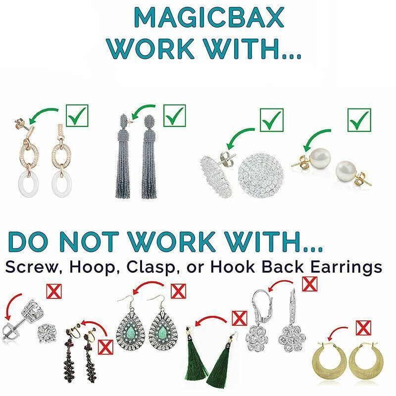 Hypoallergenic Fits Earrings Ear Support Lifts Magic Bax Backs Studs Auxiliary view 4