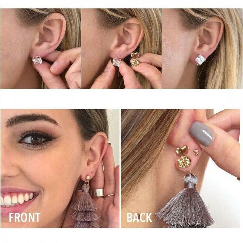Hypoallergenic Fits Earrings Ear Support Lifts Magic Bax Backs Studs Auxiliary view 6
