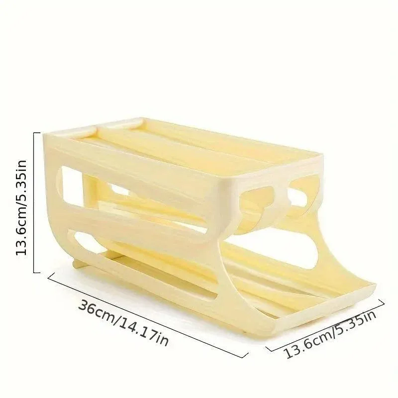 Sliding Egg Carton Refrigerator Storage for Kitchen Egg Holder and Organizer view 4