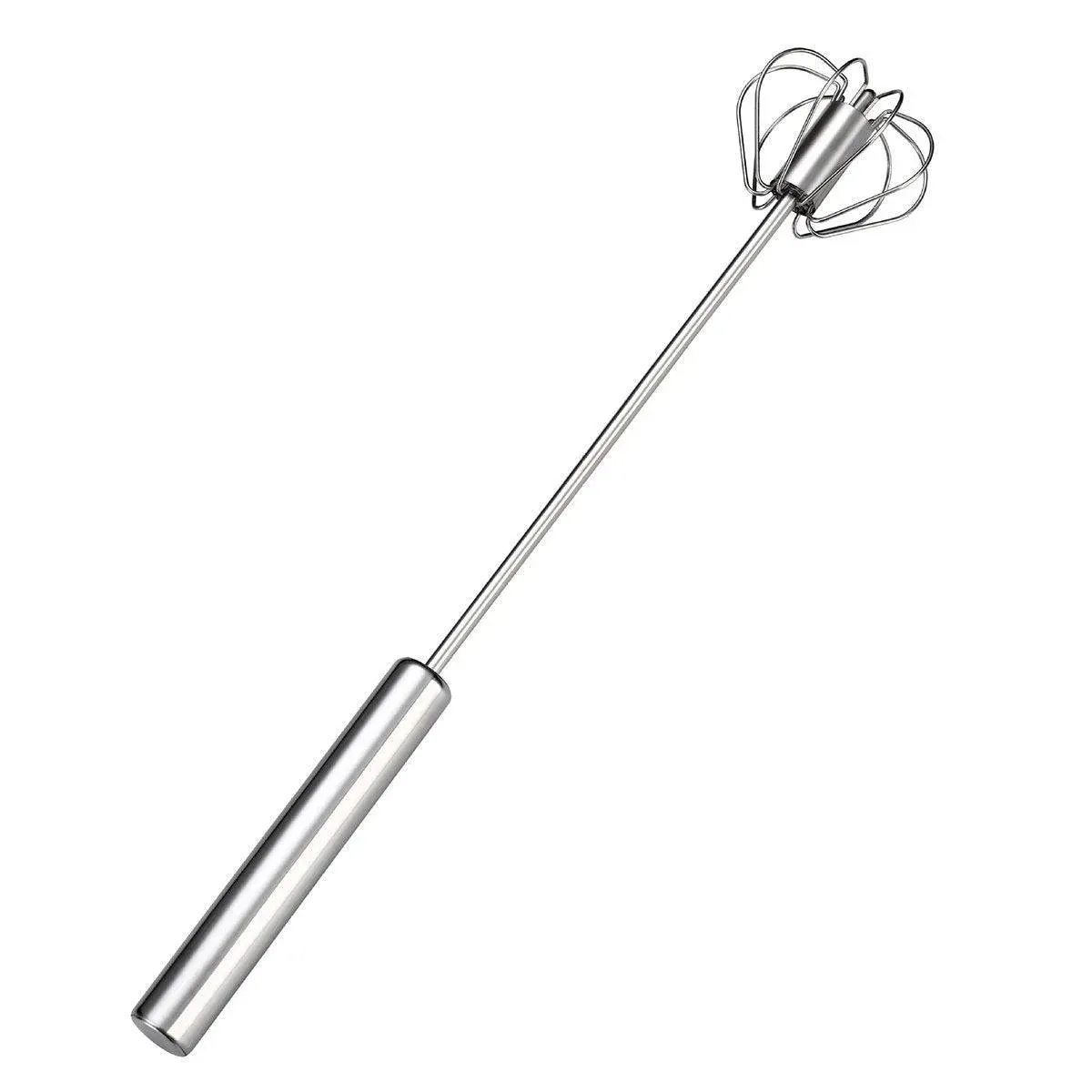 Stainless Steel Semi-Automatic Egg Beater Hand Pressed Kitchen Baking Tool
