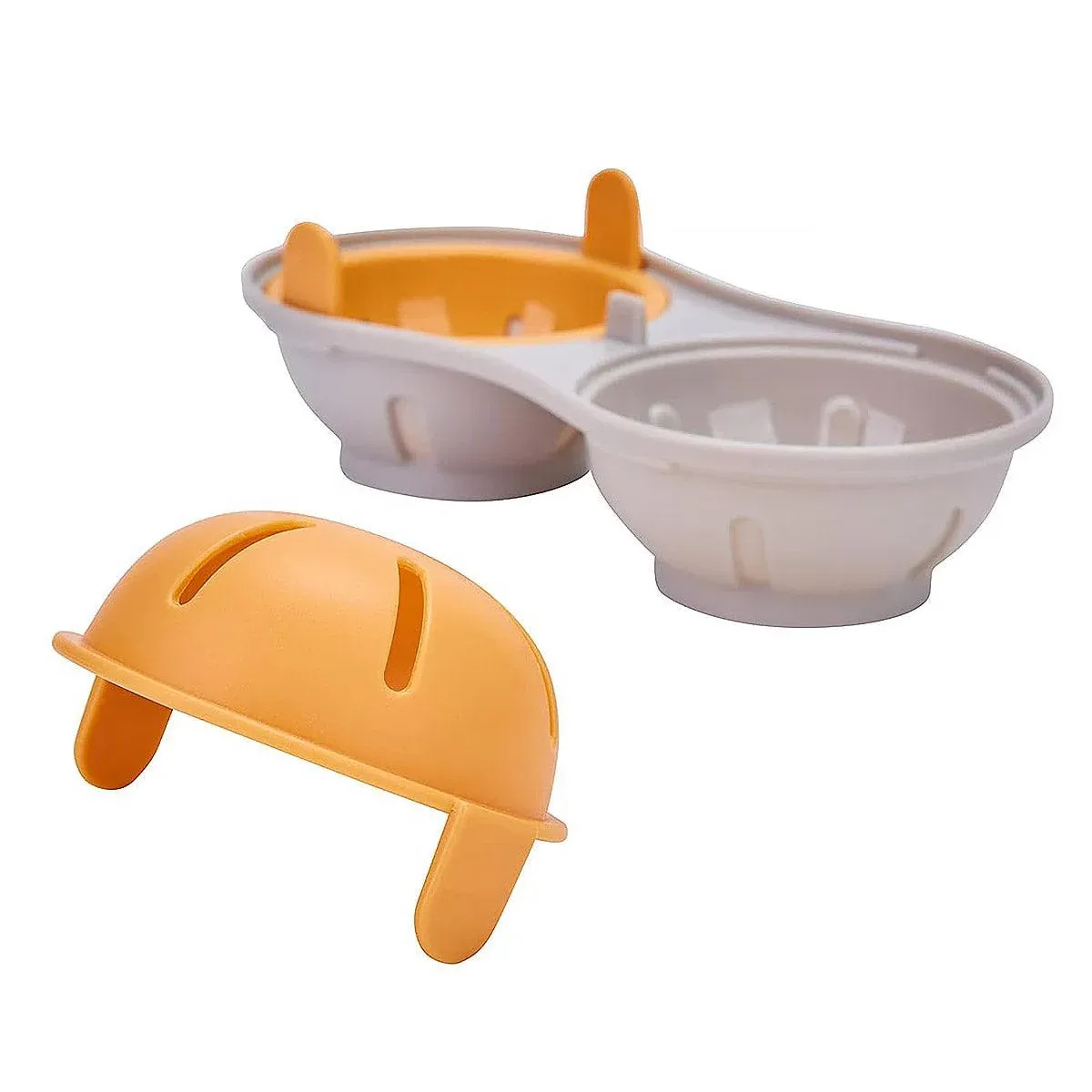 Microwave Egg Steamer With Lid Kitchen Egg Cooker Poacher Steam Box Container view 12