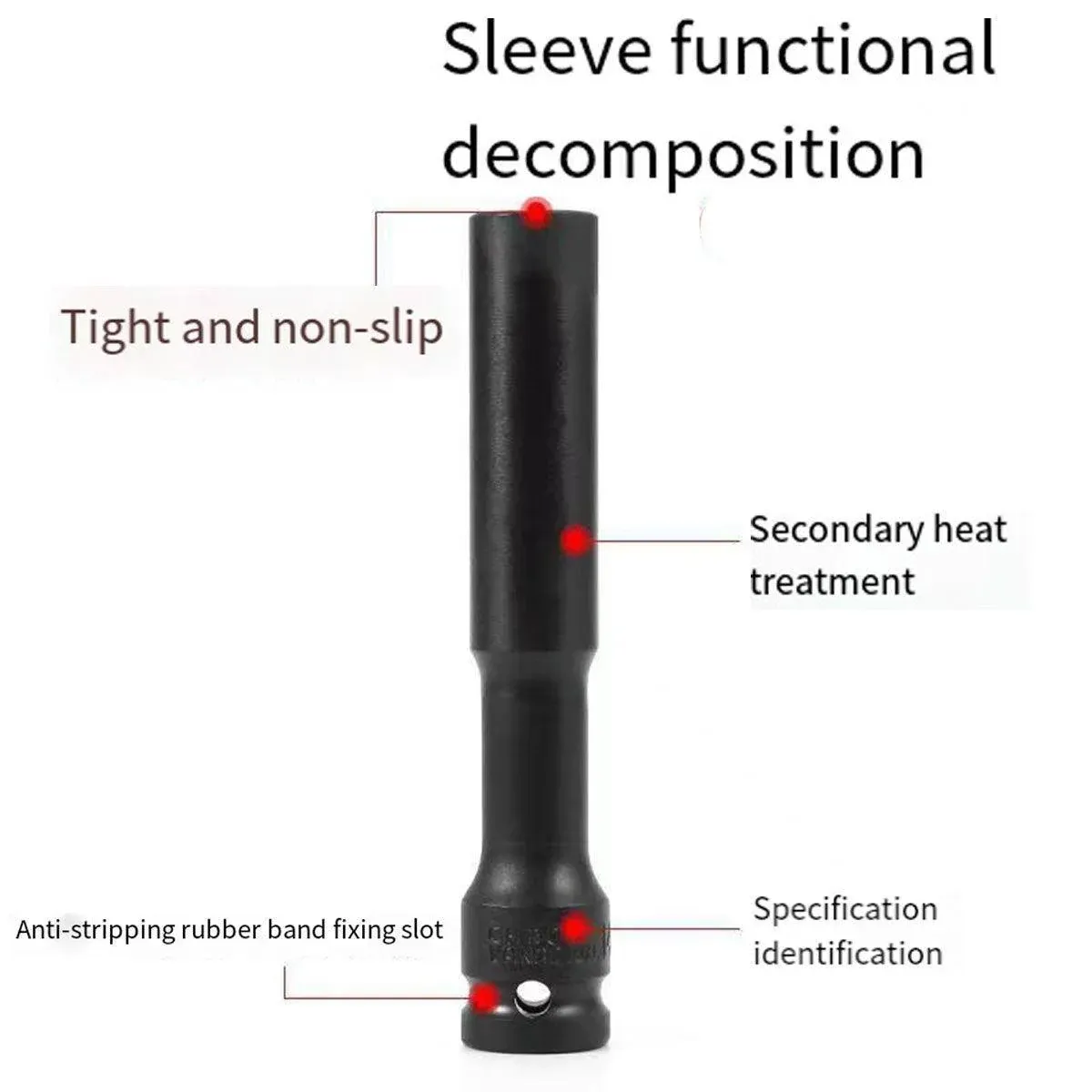Hexagonal Socket Adapter Set for Electric Impact Wrench Power Drill Socket view 9