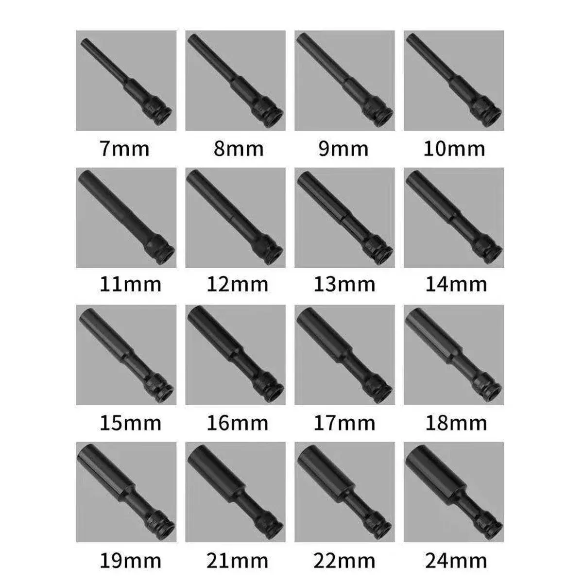 Hexagonal Socket Adapter Set for Electric Impact Wrench Power Drill Socket view 14