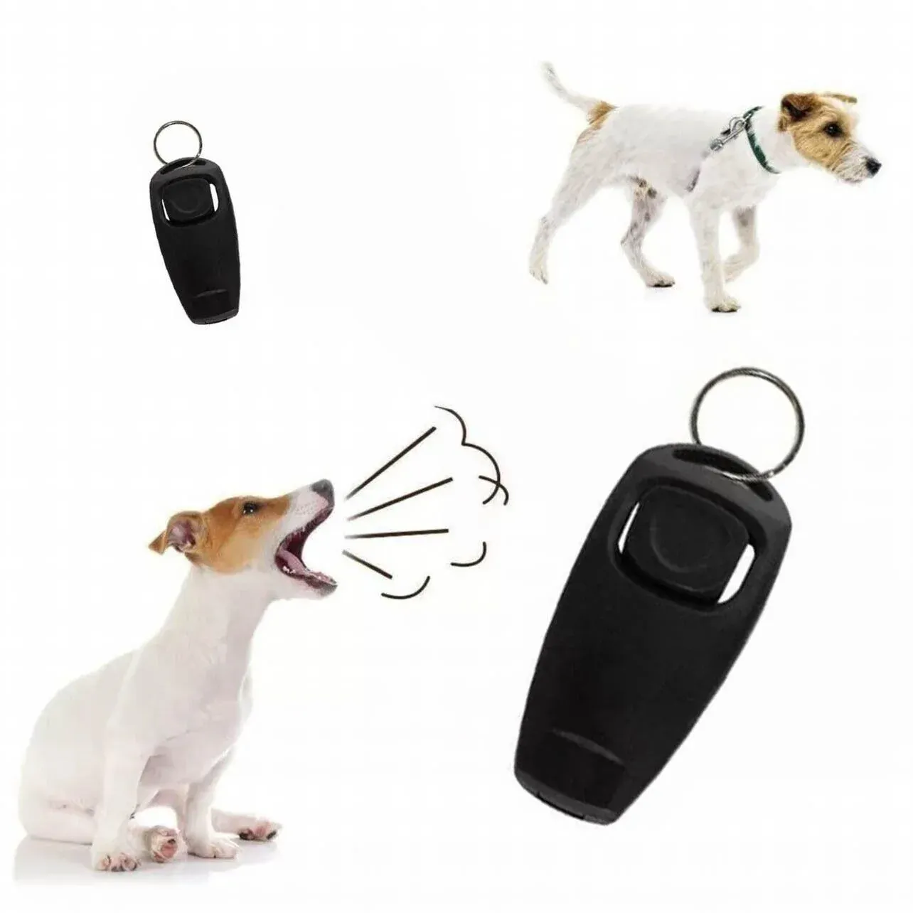 Dog Whistle and Clicker Set for Training Stop Barking Obedience Tool Combo view 13