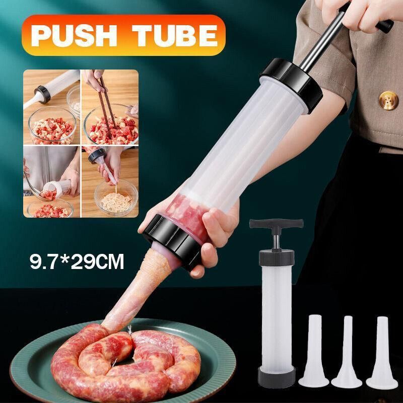 Sausage Machine Meat Filler Stuffer Salami Maker Funnel Hand Operated