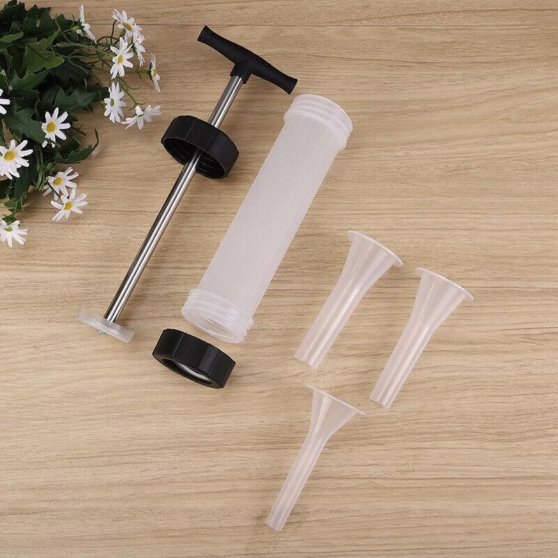 Sausage Machine Meat Filler Stuffer Salami Maker Funnel Hand Operated view 7