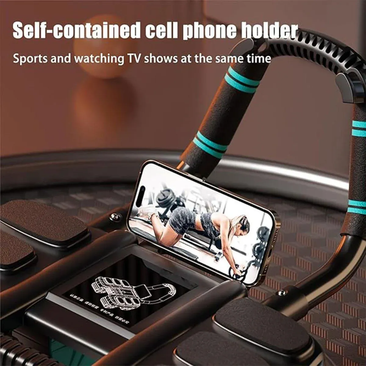 Four Wheel Abdominal Exercise Roller Elbow Support for Core Strength Training view 8