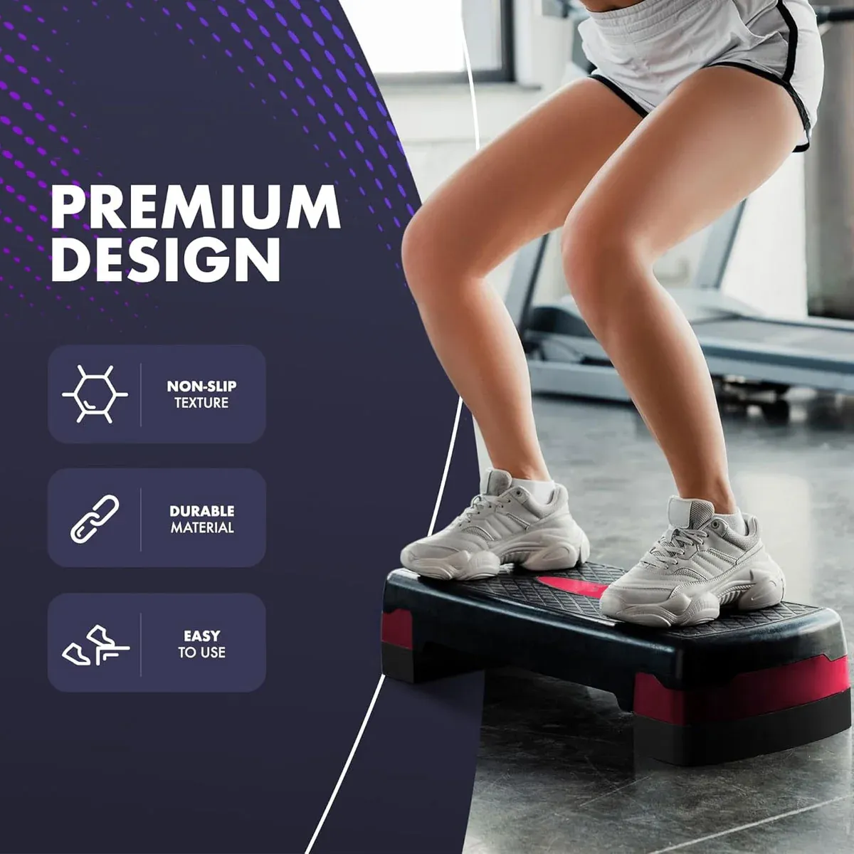 Fitness Step Platform Small Aerobic Stepper Exercise Equipment Home Gym Workout view 8