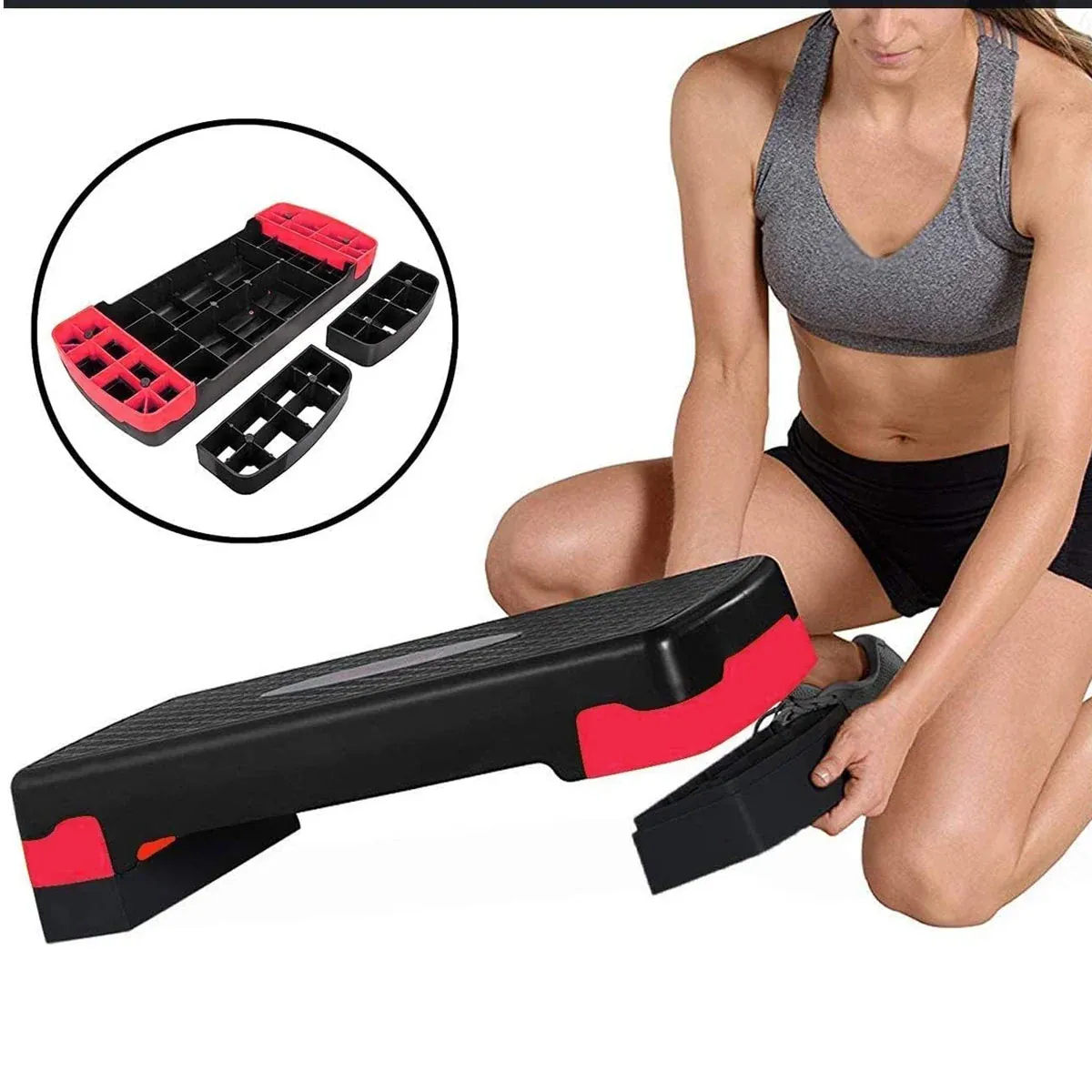 Fitness Step Platform Small Aerobic Stepper Exercise Equipment Home Gym Workout view 10