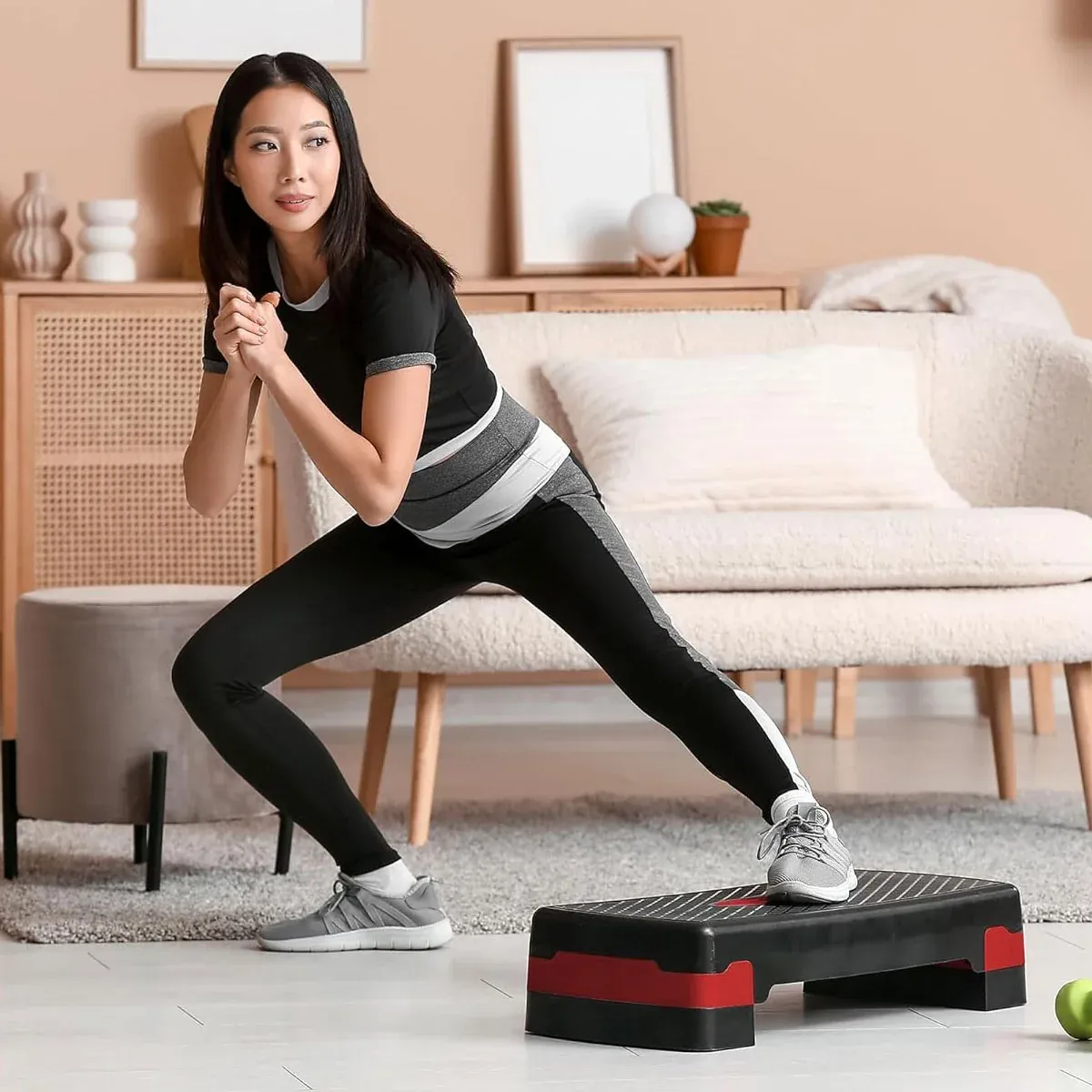 Fitness Step Platform Small Aerobic Stepper Exercise Equipment Home Gym Workout view 12