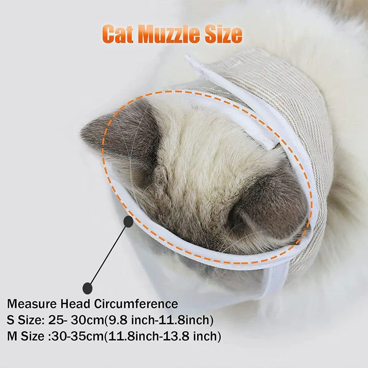 Breathable Pet Headgear Clear Cat Dog Mask Anti Bite Scratch Protective Gear - M view 3