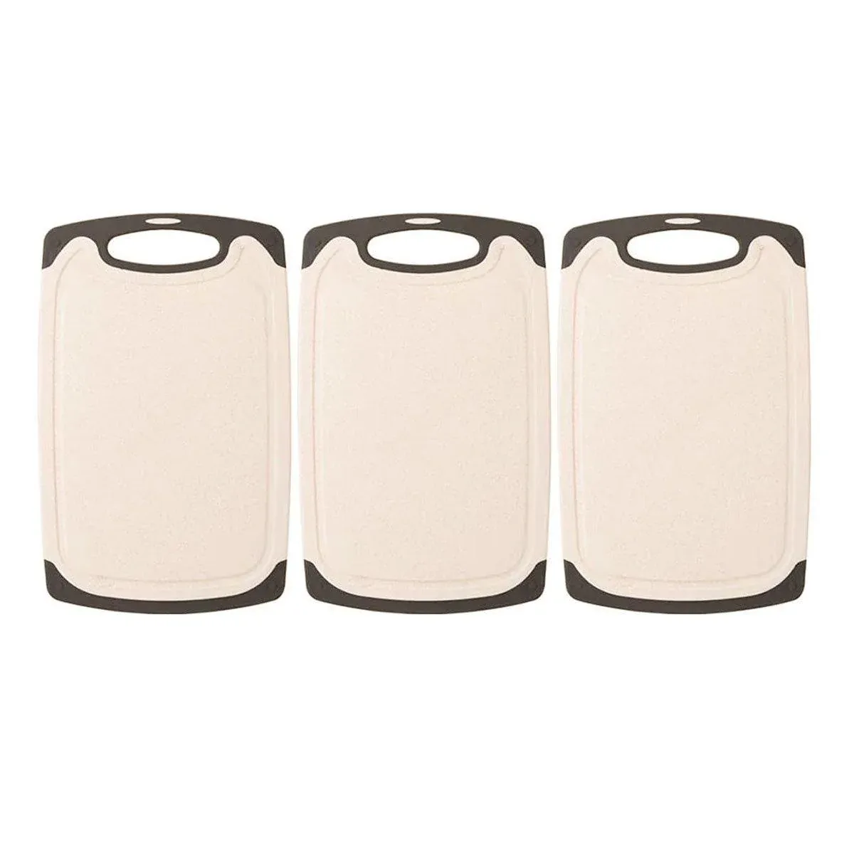 3PCS Wheat Straw Cutting Board Kitchen Chopping Board for Vegetables Meat Fruit view 2
