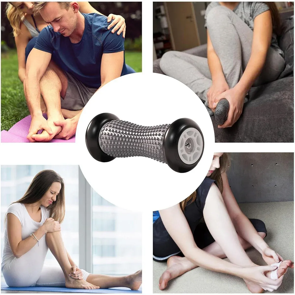 Foot Massage Roller Muscle Relaxation Arch Care Yoga Fitness Tool - Blue view 5