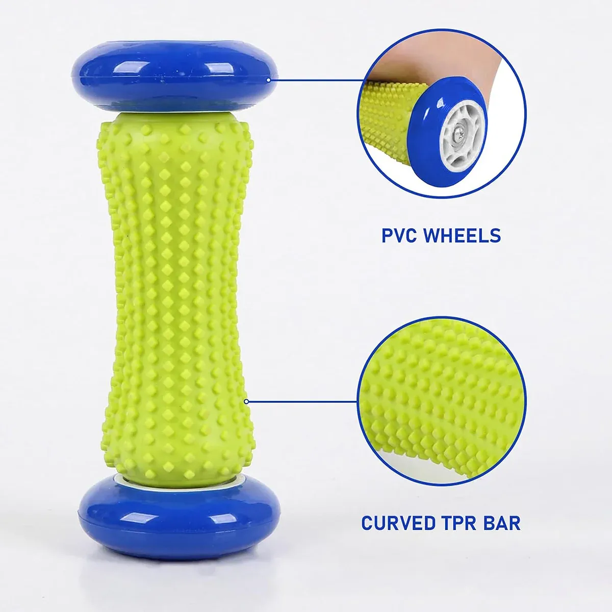 Foot Massage Roller Muscle Relaxation Arch Care Yoga Fitness Tool - Blue view 7