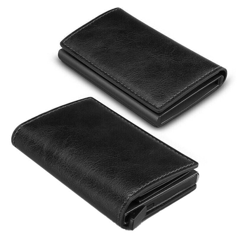RFID Blocking Leather Card Wallet with Money Clip for Men Credit Holder - Yellow view 4