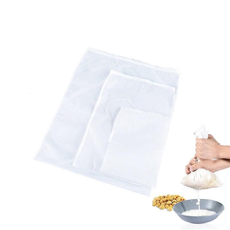 Micron Reusable Nylon Fine Mesh Food Strainer Filter Bag For Nut Milk Coffee view 12