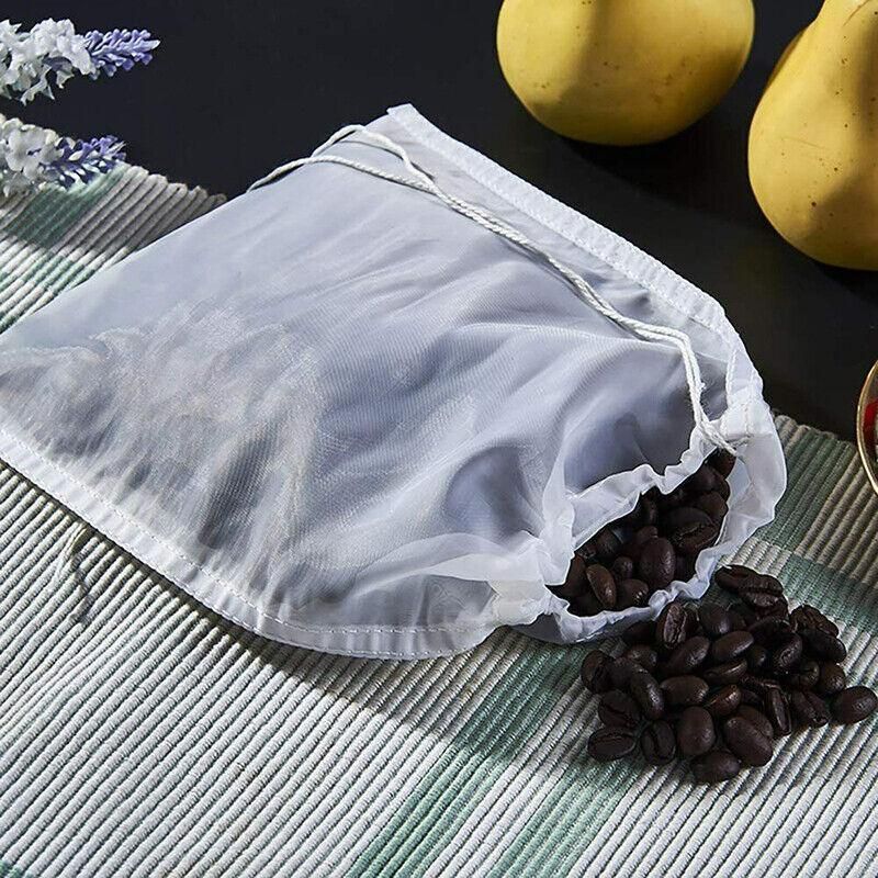 Micron Reusable Nylon Fine Mesh Food Strainer Filter Bag For Nut Milk Coffee view 13
