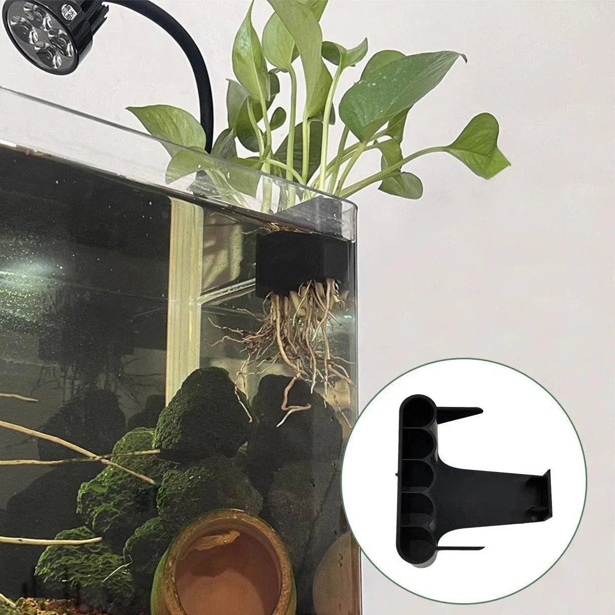 Aquarium Shelf Water Plant Cultivation Rack Fish Tank Plant Holder Decoration view 5