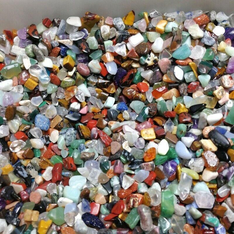 Colorful Mixed Stone Crystal Chips - 100G Bulk Lot view 3