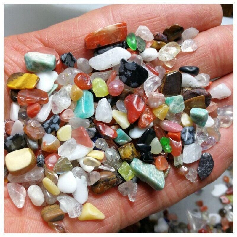 Colorful Mixed Stone Crystal Chips - 100G Bulk Lot view 4