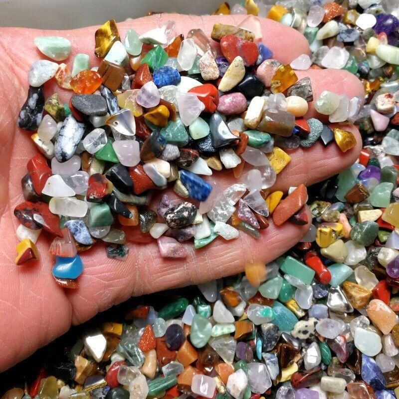 Colorful Mixed Stone Crystal Chips - 100G Bulk Lot view 5