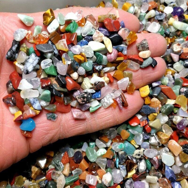 Colorful Mixed Stone Crystal Chips - 100G Bulk Lot view 6
