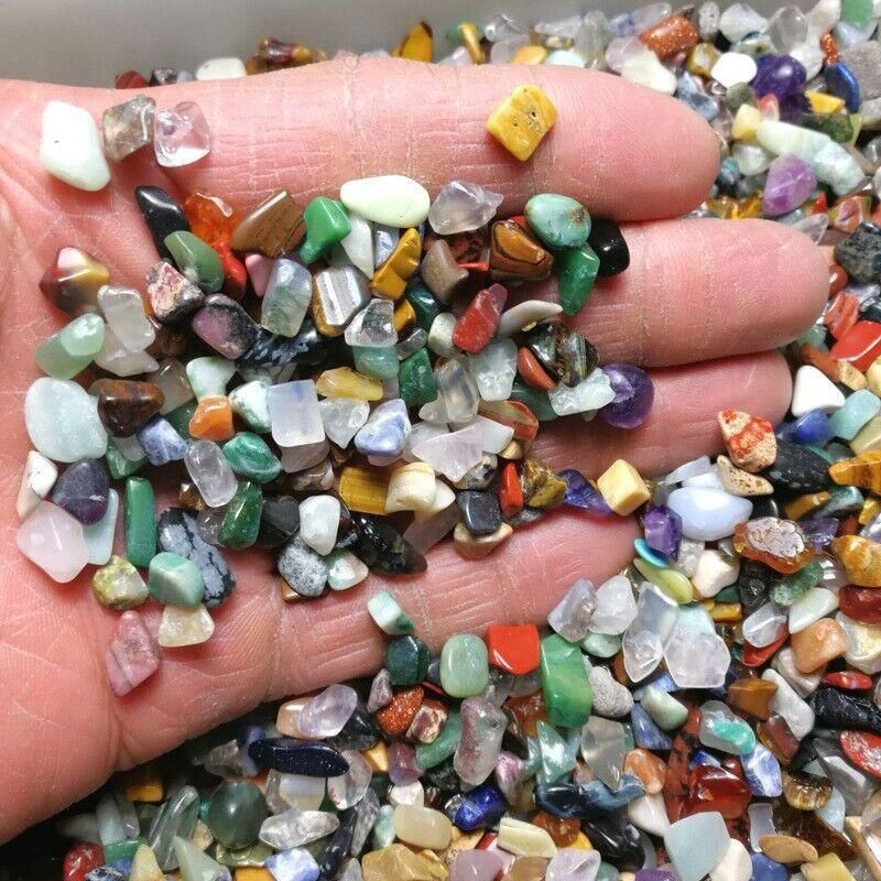 Colorful Mixed Stone Crystal Chips - 100G Bulk Lot view 8