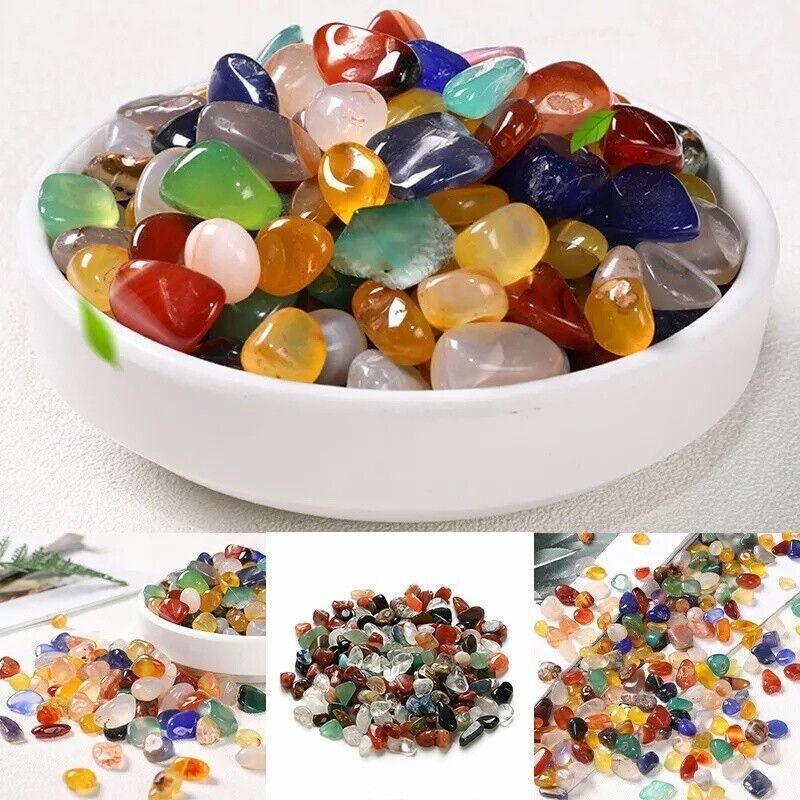 Colorful Mixed Stone Crystal Chips - 100G Bulk Lot view 11