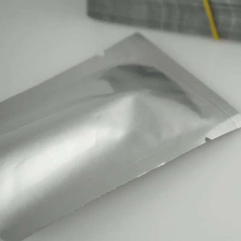 Silver Open Top Aluminum Foil Packaging Bags Heat Seal Vacuum Food Pouches view 13