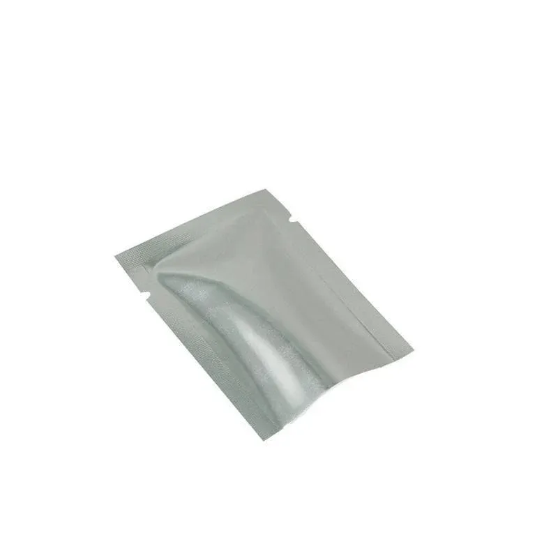 Silver Open Top Aluminum Foil Packaging Bags Heat Seal Vacuum Food Pouches view 4
