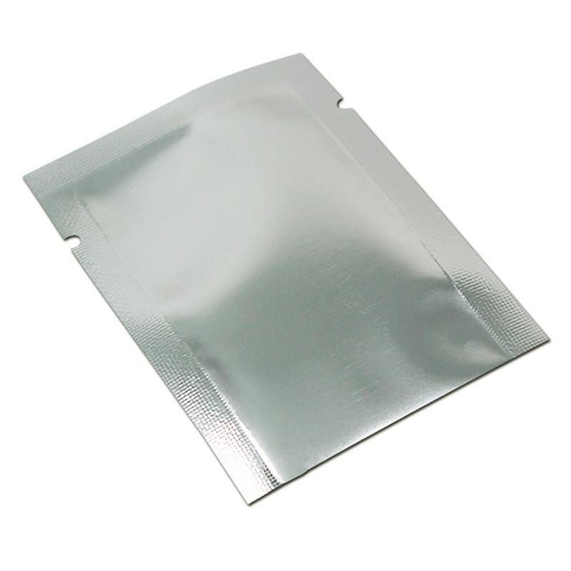 Silver Open Top Aluminum Foil Packaging Bags Heat Seal Vacuum Food Pouches view 7