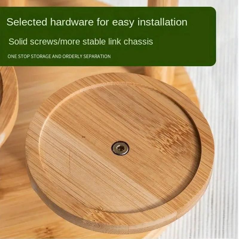Round Tabletop Flower Stand Balcony Storage Shelf Display Rack Indoor Outdoor view 6