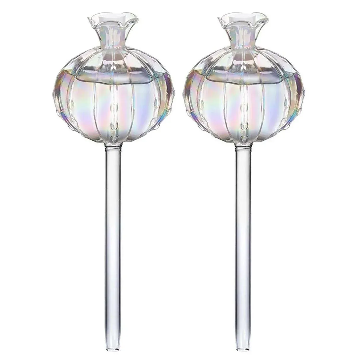 2PCS Automatic Glass Watering Cactus Plant Flower Self Drip Irrigation Tool — image 1
