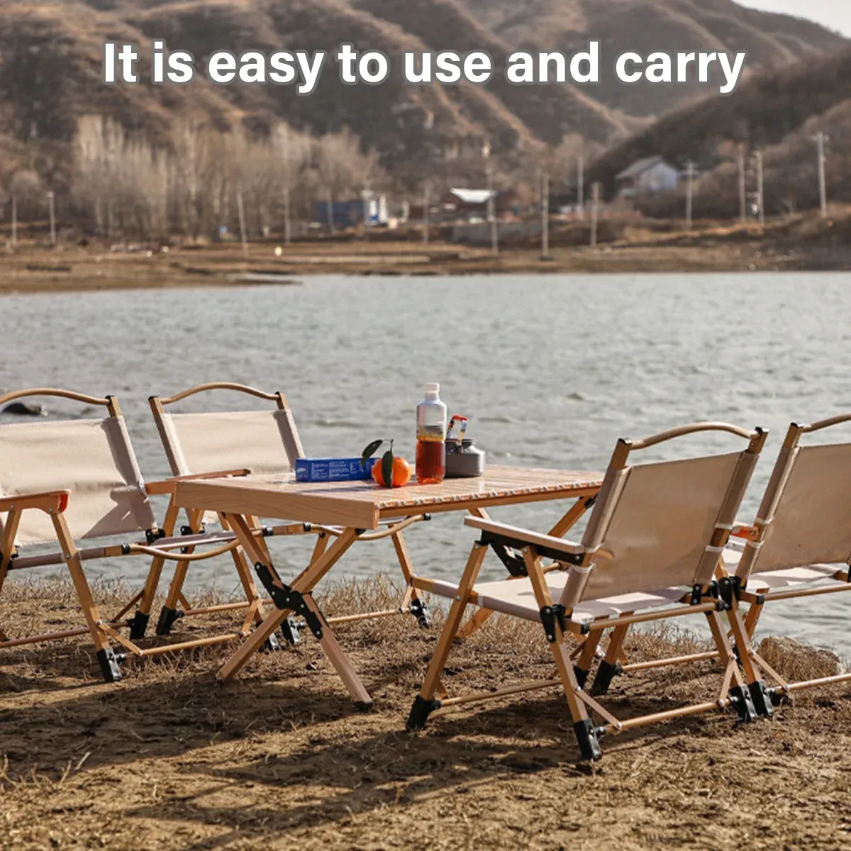 Outdoor Folding Chair Portable Camping Seat Compact Foldable Chair for Picnic view 5