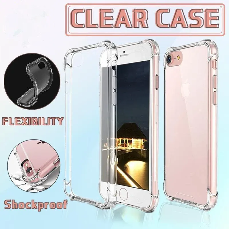 Shockproof Iphone 13 12 11 Pro Max Xs X 8 7 Soft Gel Clear Case Cover For view 2
