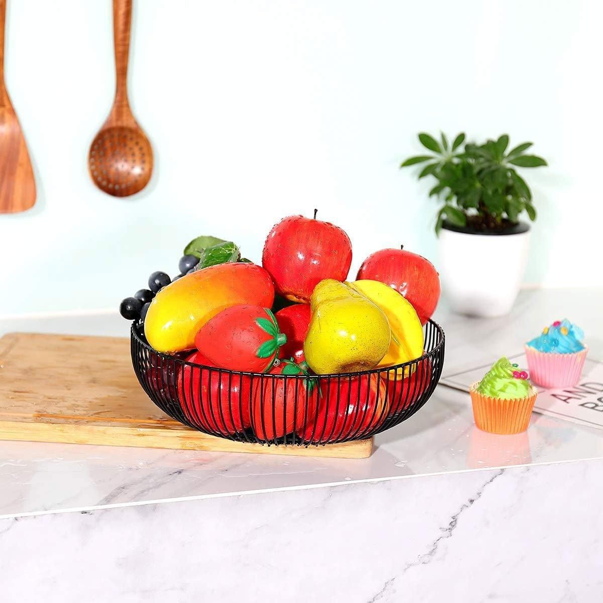 Multi Functional Wire Storage Basket Fruit Vegetable Holder for Kitchen Counter view 10