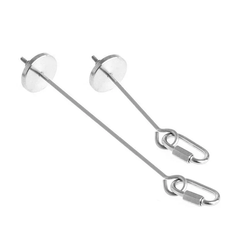 Pet Stainless Steel Bird Parrot Cage Skewer Food Meat Stick Spear Fruit Holder view 3