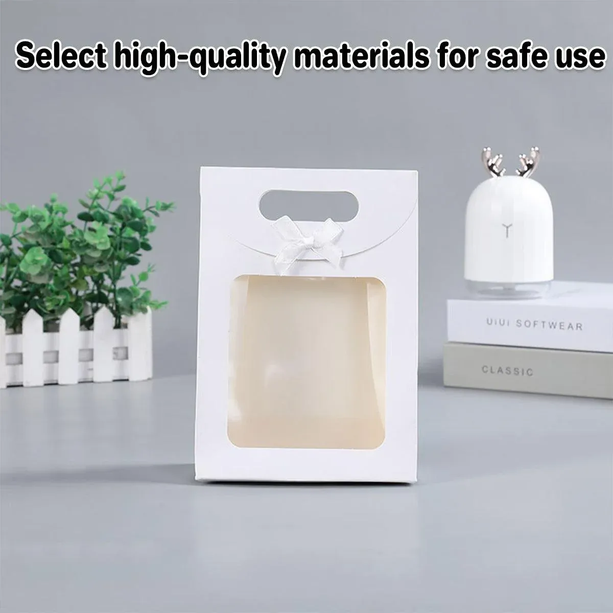 24PCS Bow Flap Tote Bag Reusable Shopping Carry Bag Gift Party Packaging Bag view 8