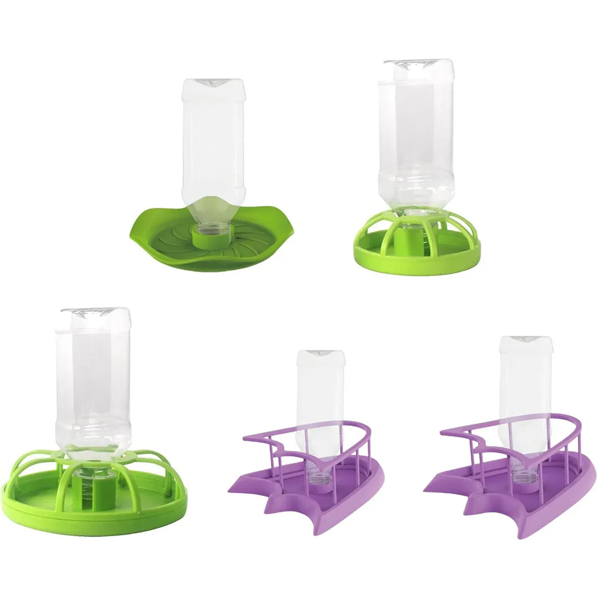 Reptile Water Bowl with Bottle for Lizard Gecko Snake Inverted Bottle view 3