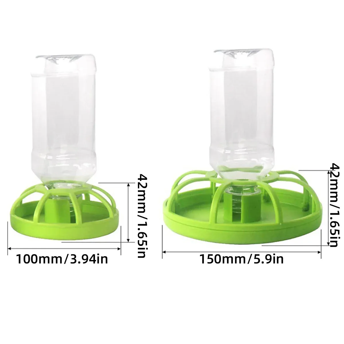 Reptile Water Bowl with Bottle for Lizard Gecko Snake Inverted Bottle view 4