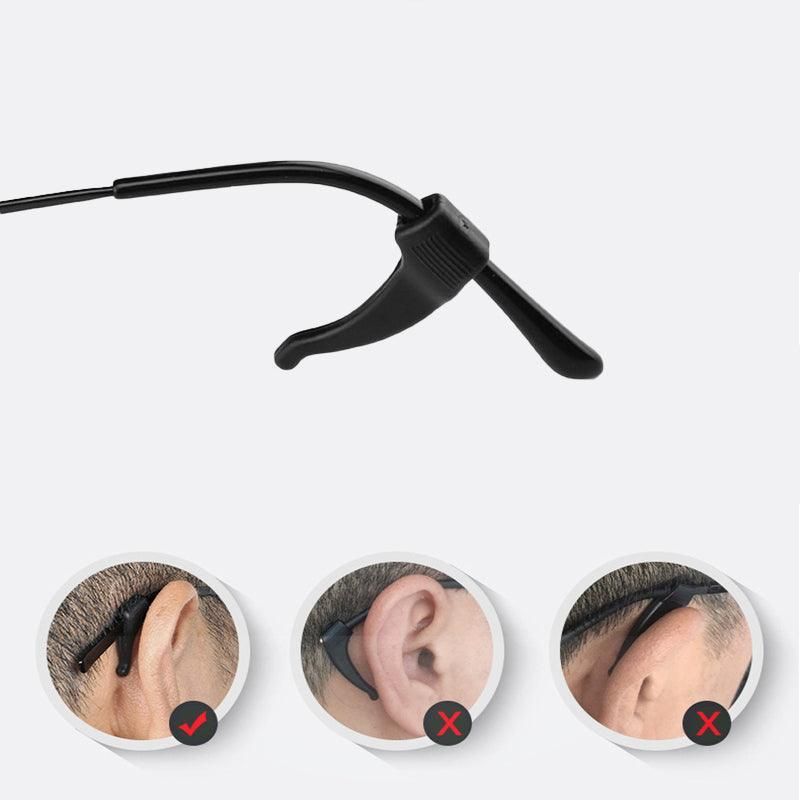 Silicone Glasses Ear Hooks Anti Slip Grip Spectacle Holder Sports Temple Tips view 14