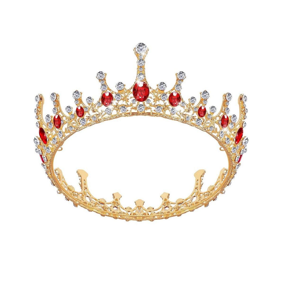 Vintage Princess Wedding Crown Hair Accessories Bridal Round Tiara Headpiece view 2