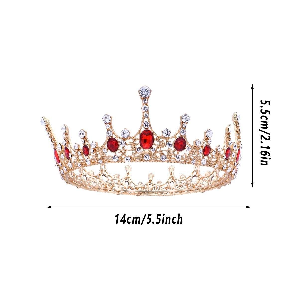 Vintage Princess Wedding Crown Hair Accessories Bridal Round Tiara Headpiece view 3