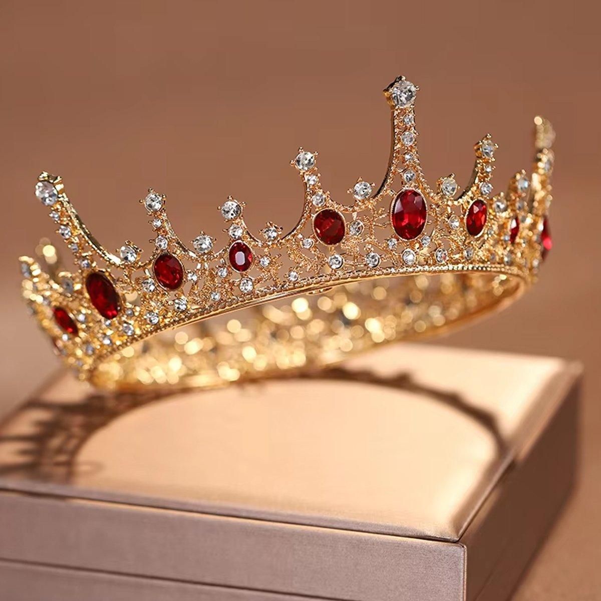 Vintage Princess Wedding Crown Hair Accessories Bridal Round Tiara Headpiece view 6