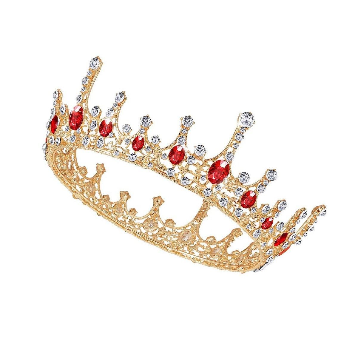 Vintage Princess Wedding Crown Hair Accessories Bridal Round Tiara Headpiece view 12