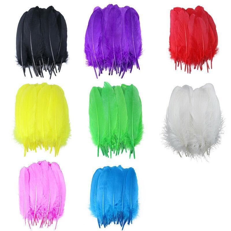 50X Craft Feathers Goose Feather Diy Art Party Decoration Wedding Dream view 3